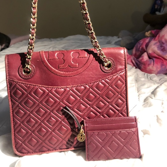AUTH Tory Burch Fleming Quilted Chain Bag Set - Picture 2 of 8